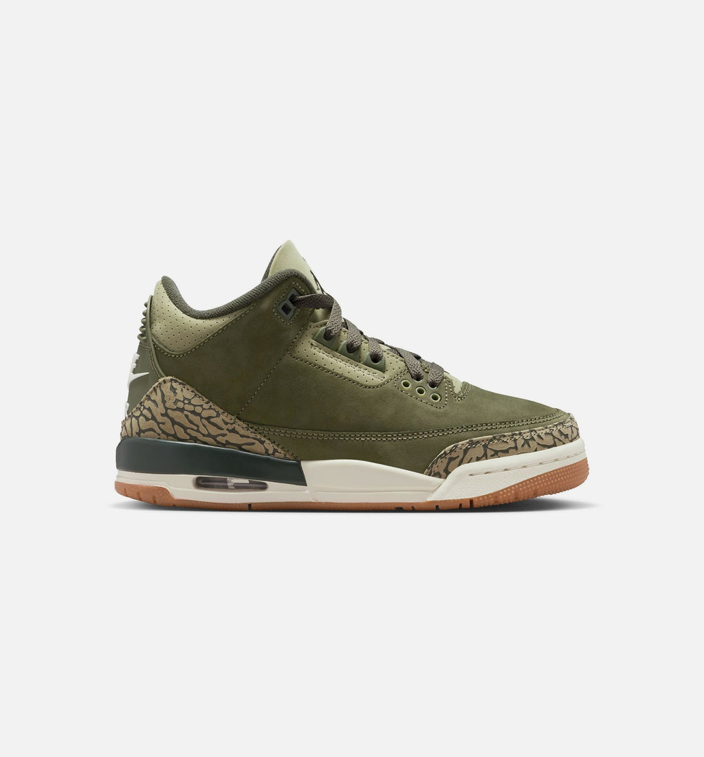 Air Jordan 3 Retro Medium Olive Grade School Lifestyle Shoe – Medium Olive/Sequoia/Neutral Olive/Sail