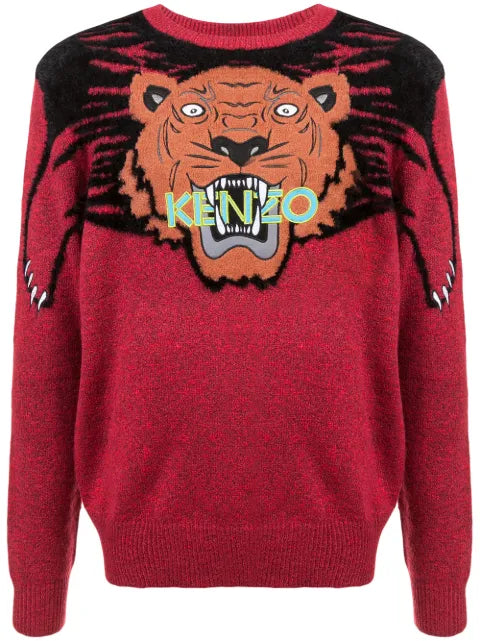 Kenzo intarsia tiger sweater