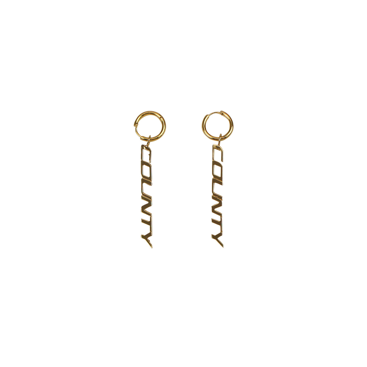 Marcelo Burlon County Pendant Earrings - Gold