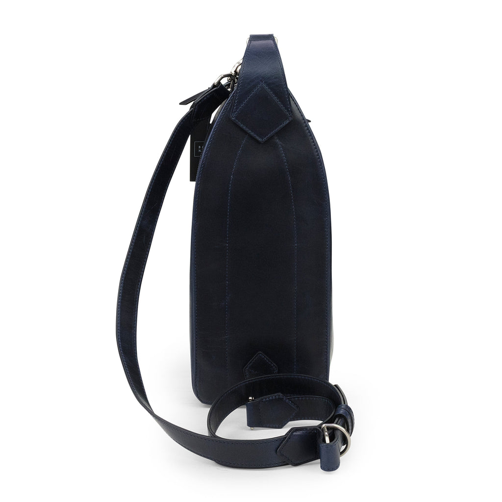 INDIGO EMBROIDERED CROSSBODY BAG