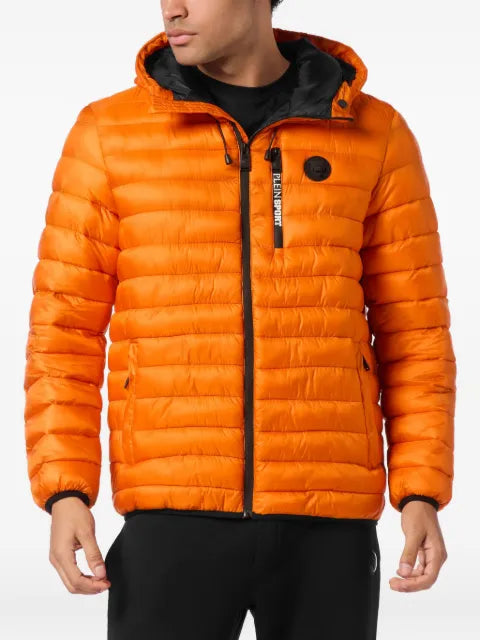 Plein Sport quilted hooded jacket