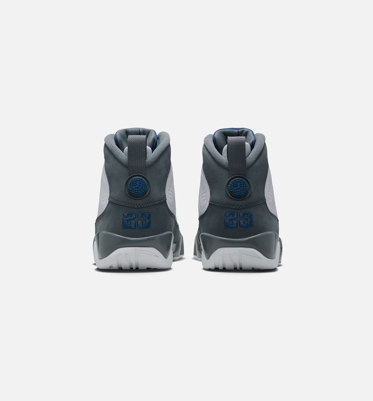 Air Jordan 9 Retro Flint Grey Men's Lifestyle Shoes - White / French Blue / Flint Grey