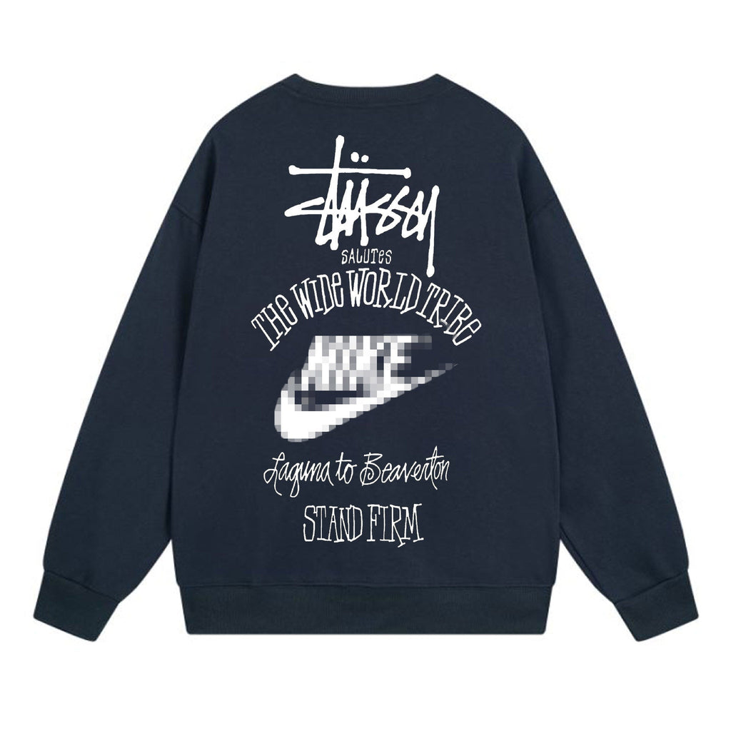 Stussy The Wide World Tribe Sweatshirts Teen Long Sleeve Sweatshirts