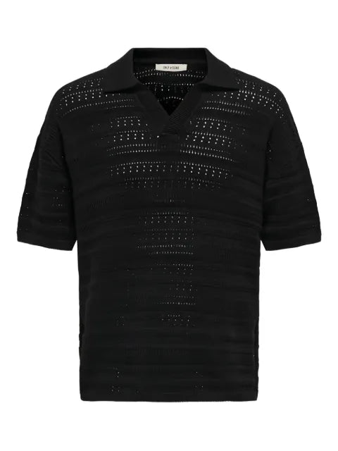ONLY&SONS|Man polo-neck open-knit sweater