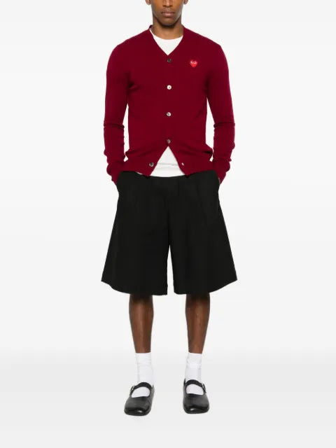 Comme Des Garçons Play logo-patch cardigan