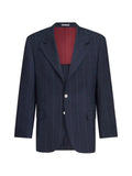 Brunello Cucinelli virgin wool chalk stripe tailor blazer