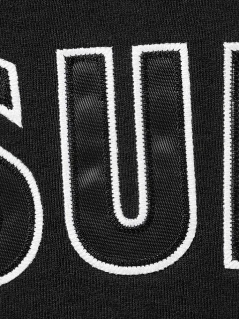 Supreme logo-patch zip-up jacket