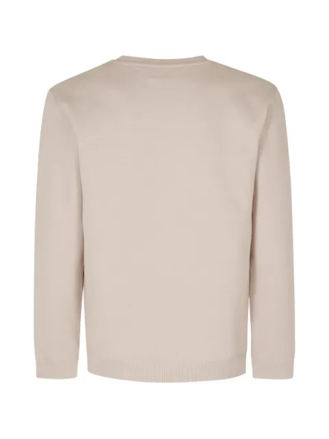 DONDUP logo-embroidered crew neck sweater