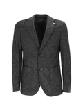 BRANDO houndstooth-pattern single-breasted blazer