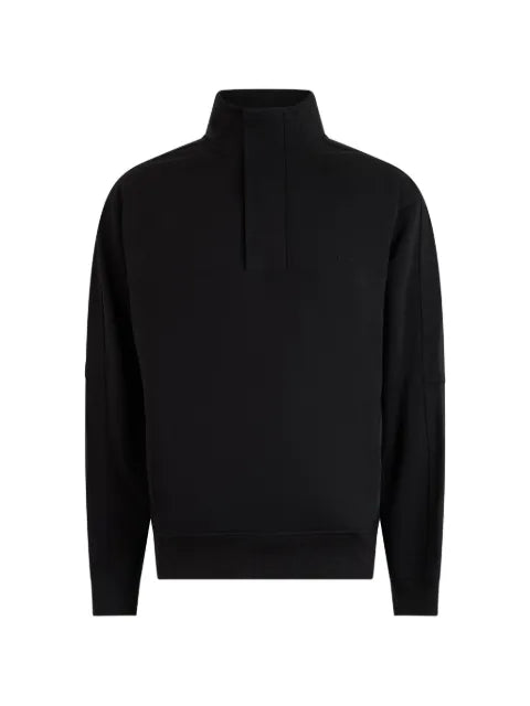 BOSS logo-embroidered high-neck sweater