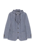 Eleventy layered-effect hooded jacket