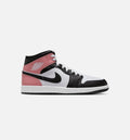 Air Jordan 1 Mid Men's Lifestyle Shoes | White / Rust Pink / Black