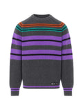 Lanvin striped ribbed-knit sweater