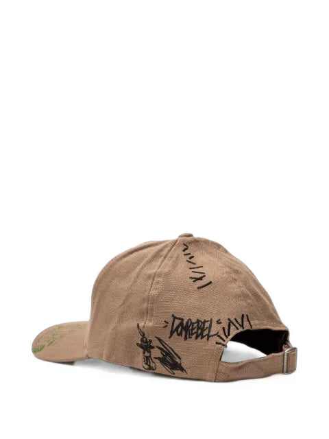 DOMREBEL Sketch Bunny embroidered baseball cap