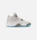 Air Jordan 4 Retro Blue Chill – Preschool Lifestyle Shoe in Photon Dust/Blue Chill/Flat Pewter/White/Blue Tint