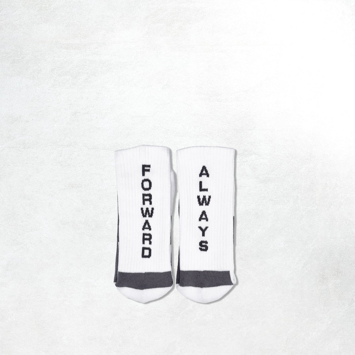 Forward, Always Active Tech Sock: White/Steel