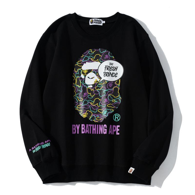 Bathing Ape Sweatshirts Spring Fashion Brand round Neck Pullover Undershirt Sweater
