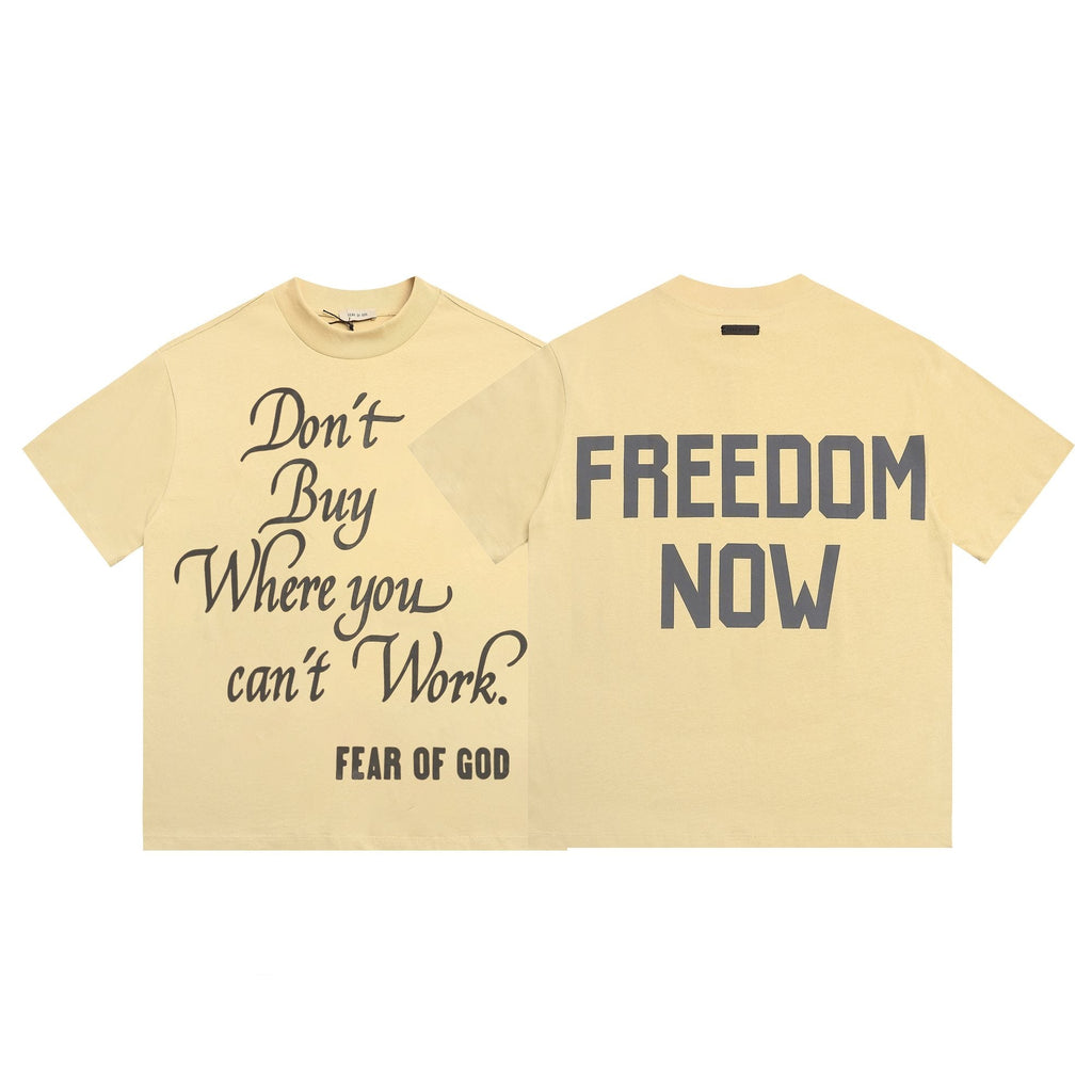 FEAR OF GOD Don’t Buy Where You Can’t Work Short-Sleeve T-Shirt