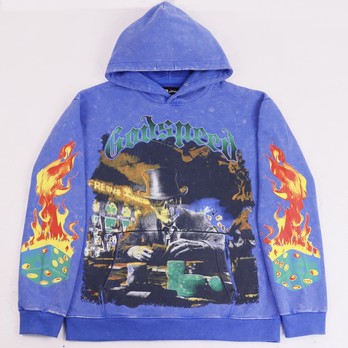 Godspeed Guitar Skeleton Cowboy Graphic Hoodie