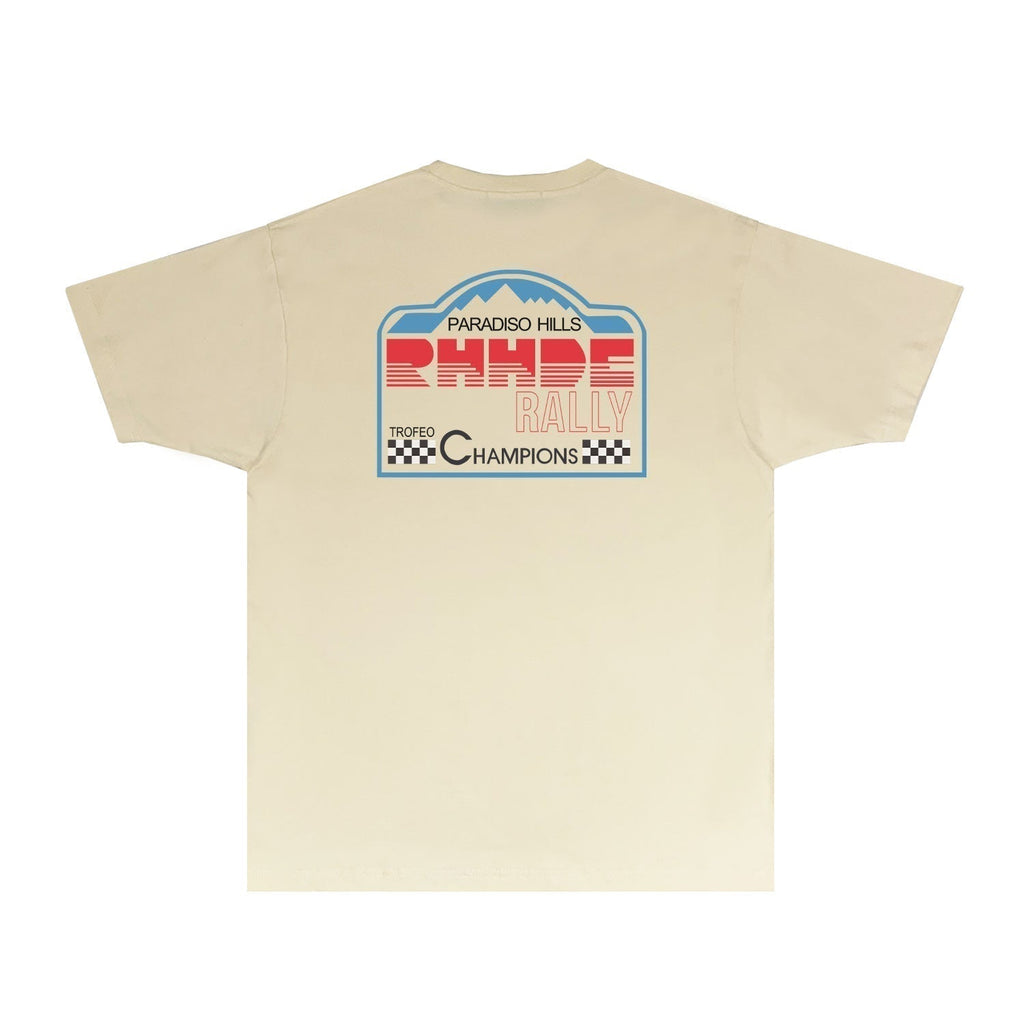 Rhude T-shirts Printed Trendy Pure Cotton