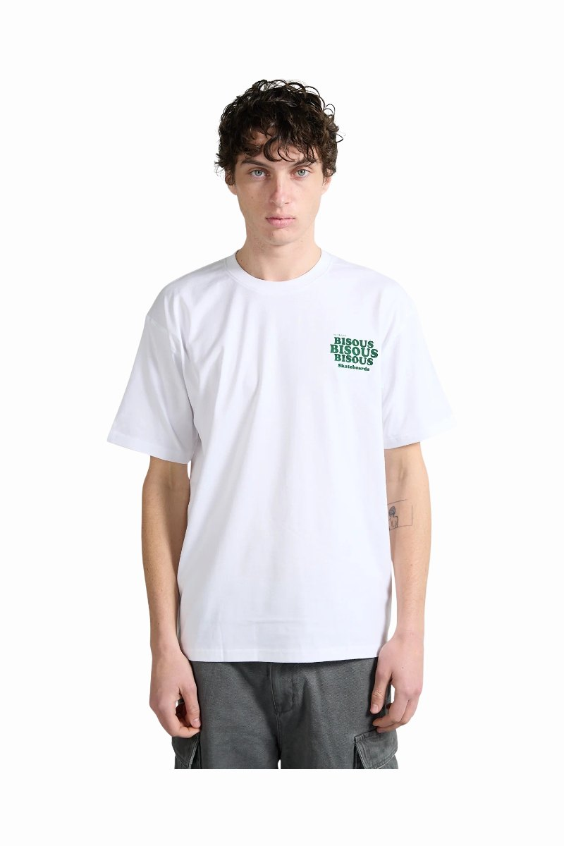 BISOUS SKATEBOARDS GREASE T-SHIRT White