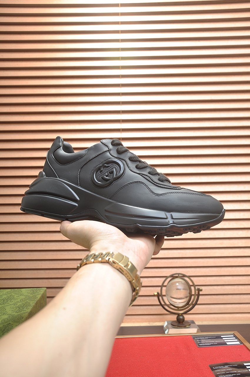 Gucci Tonal Chunky Low-Top Sneakers